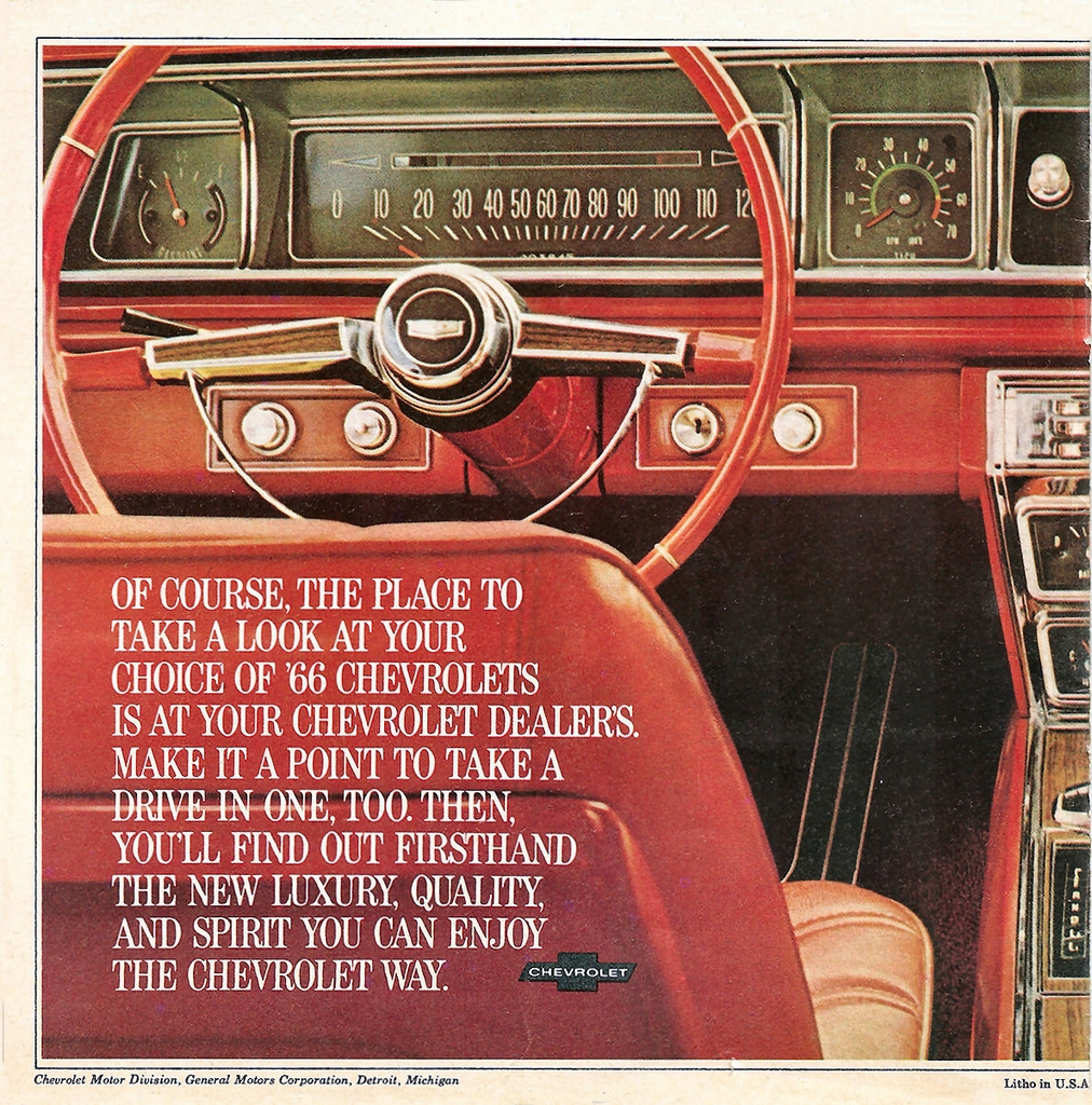 1966 Chevrolet Auto Show Brochure Page 19